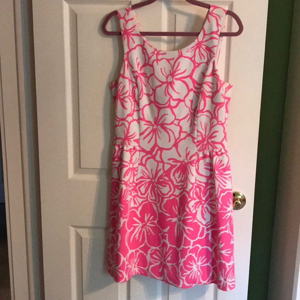 EUC LILLY PULITZER SIZE 14 CHERRY BLOSSOM DRESS